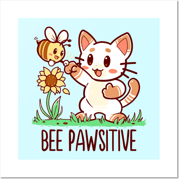 Bee Pawsitive Wall Art by TechraNova